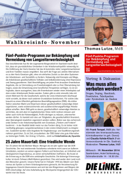 Wahlkreisinfo - November Was muss alles verboten - Thomas Lutze