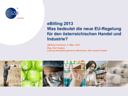 eBilling 2013 Was bedeutet die neue EU-Regelung f&uuml;r - editel.at
