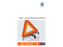 Unfall – was tun? Ratgeber Deutschland - Auto Seeger GmbH