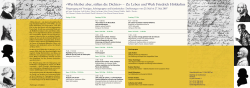 Was bleibet aber, stiften die Dichter« – Zu Leben - Das Goetheanum