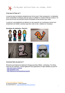 Initiation au Pixel Art - Cybercentre de Guérande
