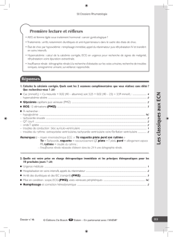 Cas clinique 2 - Corrig&eacute;