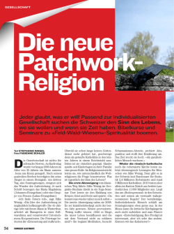 Jeder glaubt, was er will! Passend zur individualisierten - kath.ch