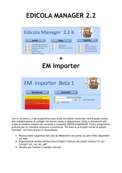 EDICOLA MANAGER 2.2 + EM Importer