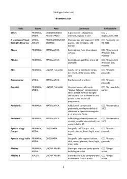 1 Catalogo di vbscuola dicembre 2014