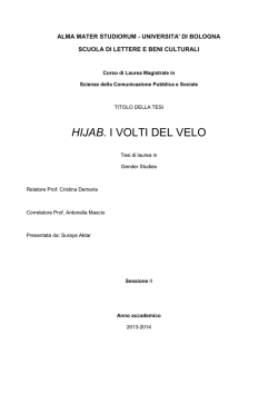 HIJAB. I VOLTI DEL VELO - Lauree e Lauree Magistrali