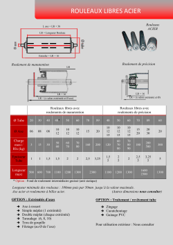 rouleaux de manutention