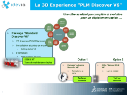 La 3D Experience "PLM Discover V6"