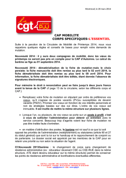 Un document précieux pour les mobilités des corps spécifiques et