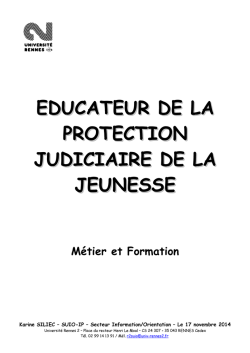 Educateur PJJ 2014-2015