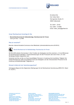 Unser Rechtsschutz-Vorschlag für Sie: Was ist - Safeterms