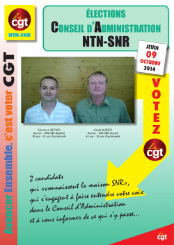 NTN-SNR - La Cgt Snr