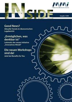 Good News? &bdquo;Erm&ouml;glichen, was denkbar ist&ldquo; Die neuen - FMMI