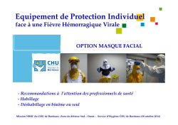 EPI TYCHEM C Bordeaux 2014 masque facial [Mode de