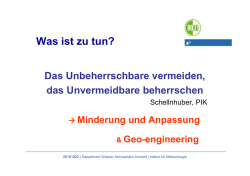 Was ist zu tun?