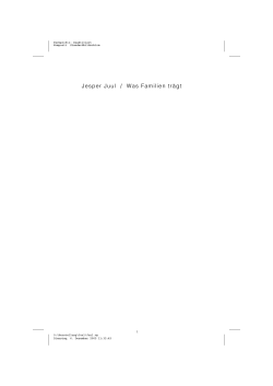 Jesper Juul / Was Familien tr&auml;gt - Random House