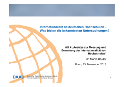Internationalit&auml;t an deutschen Hochschulen &ndash; Was bieten - DAAD