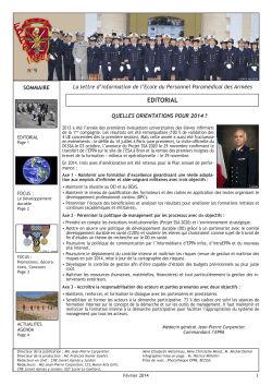EPPA Infos n°9 - Fevrier 2014