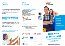 Zeig was in Dir steckt! - Geschwister Gummi Stiftung