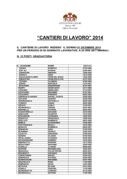 graduatoria - Citt&agrave; di Novi Ligure