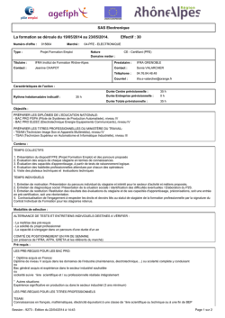 fiche descriptive 2014 - UNI