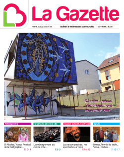 La Gazette • n° 79 Mai 2013