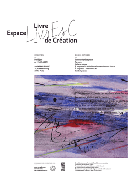 dossier de presse Communiqu&eacute; de presse Parcours