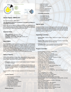 Call for Papers: DIMVA 2015