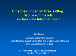 verlaessliche-Inform.. - Institut für Allgemeinmedizin, Frankfurt/Main