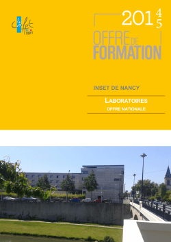 INSET DE NANCY LABORATOIRES