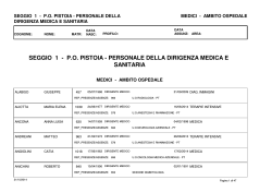 seggio 1 - po pistoia - personale della dirigenza medica e sanitaria