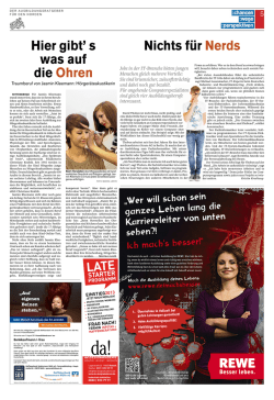 Hier gibt' s was auf die Ohren Nichts f&uuml;r Nerds