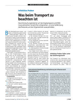 Was beim Transport zu beachten ist - Deutsches Ärzteblatt