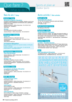 Guide complet des activit&eacute;s de loisirs