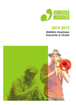 Brochure en  (4,8mo) - Les Jeunesses Musicales de Liège
