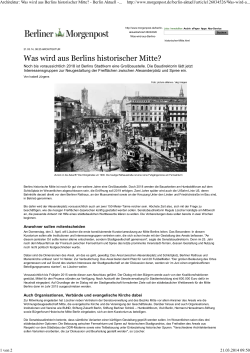 14 03 32 MoPo Architektur: Was wird aus Berlins historischer Mitte