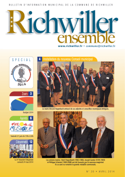 Richwiller Ensemble n°20 avril 2014