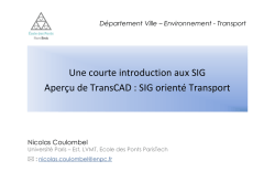 Introduction à Transcad