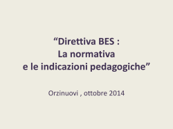 Direttiva BES: La normativa e le indicazioni pedagogiche