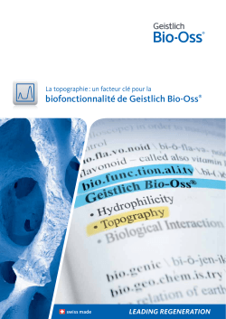 biofonctionnalité de Geistlich Bio-Oss®