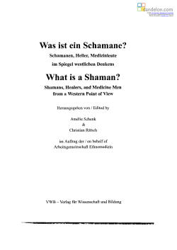 Was ist ein Schamane? What is a Shaman? - Dandelon.com