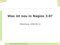Was ist neu in Nagios 3.0? - Monitoring-Wiki
