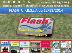 flash au 12 NOVEMBRE 2014