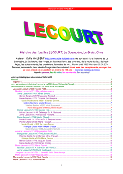 Lecourt - histoire du Haut
