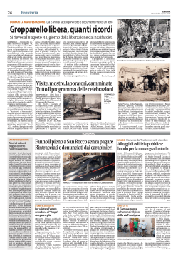 Gropparello libera,quanti ricordi