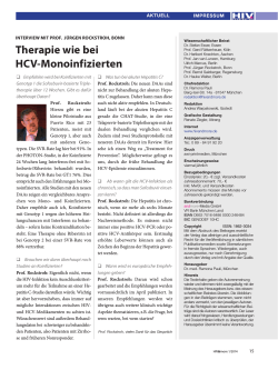Therapie wie bei HCV-Monoinfizierten - HIV & More