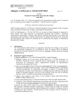 Allegato A al Decreto n. 118 del 24/07/2014