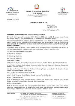 Istituto di Istruzione Superiore &ldquo;G.B. Aleotti&rdquo;