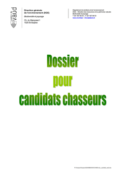 Dossier pour candidats chasseurs ( pdf , 2 37 ko )