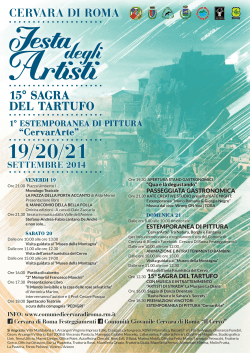 Locandina e Programma Festa degli Artisti 2014